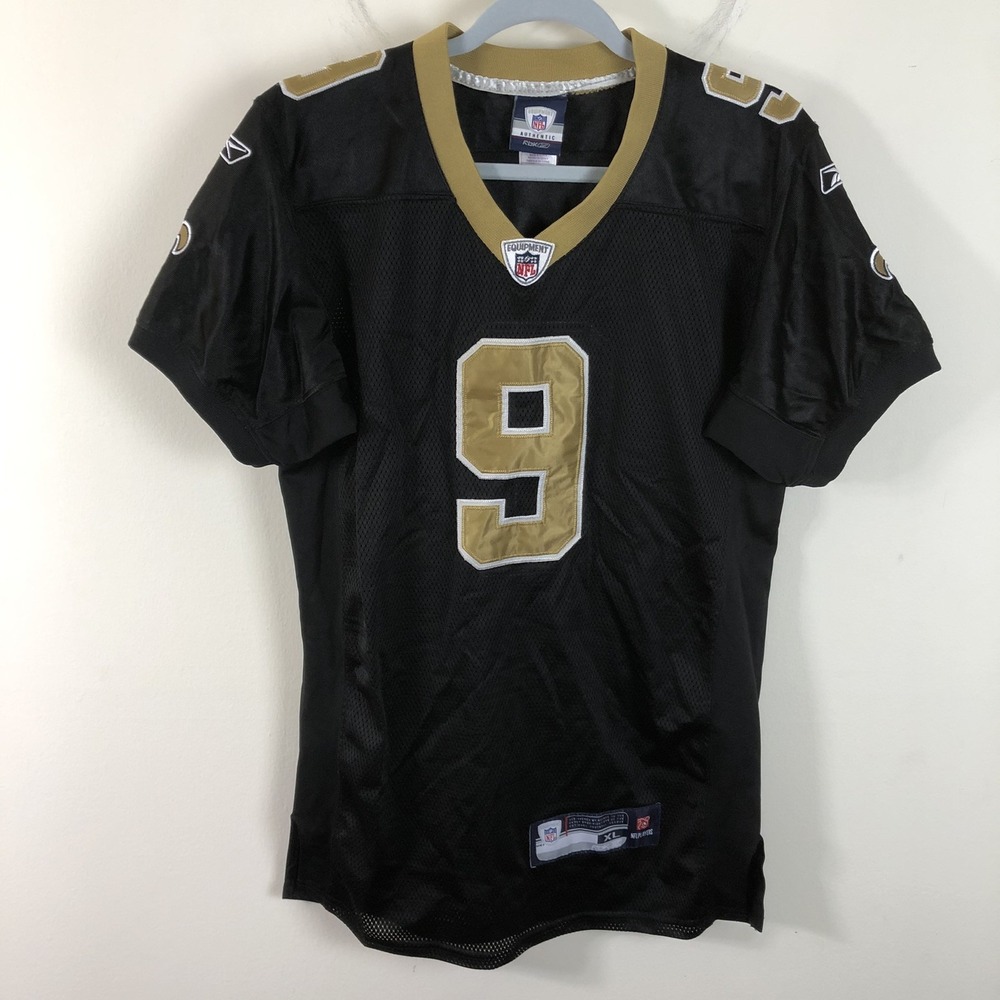 NFL New Orleans Saints Drew Brees #9 Stitched Jersey Youth Sz XL Black